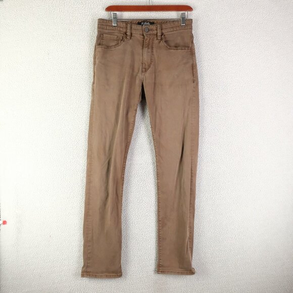 34 Heritage Pants Mens 31x32 Brown Slim Fit Stretch Cotton Tencel Casual Modern - Picture 1 of 10